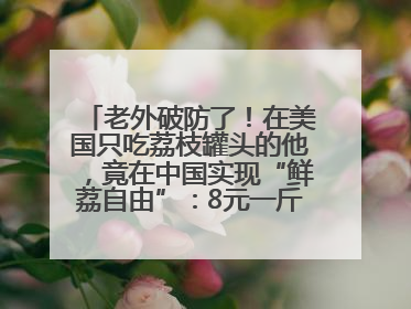 老外破防了！在美国只吃荔枝罐头的他，竟在中国实现“鲜荔自由”：8元一斤敞开吃！