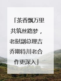茶香飘万里共筑丝路梦，老挝副总理吉乔期待川老合作更深入
