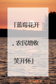 蓝莓花开，农民增收笑开怀