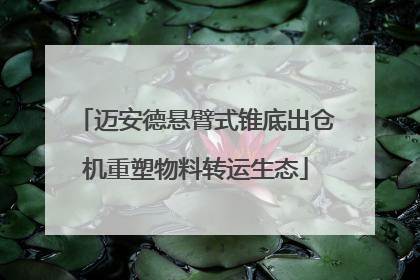 迈安德悬臂式锥底出仓机重塑物料转运生态