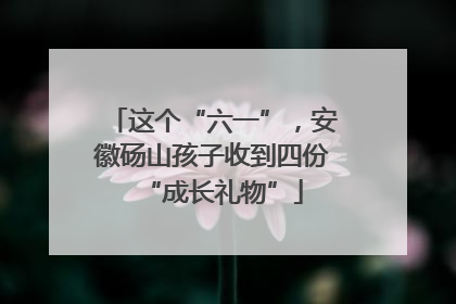 这个“六一”，安徽砀山孩子收到四份“成长礼物”
