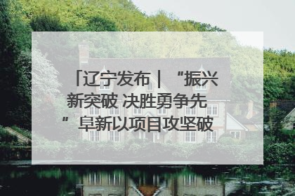 辽宁发布｜“振兴新突破 决胜勇争先”阜新以项目攻坚破解发展瓶颈 经济发展实现良好开局