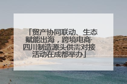 贸产协同联动、生态赋能出海，跨境电商·四川制造源头供需对接活动在成都举办