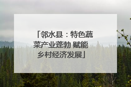 邻水县：特色蔬菜产业蓬勃 赋能乡村经济发展