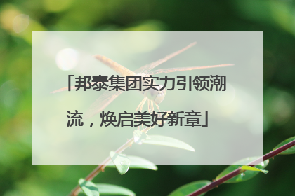 邦泰集团实力引领潮流，焕启美好新章