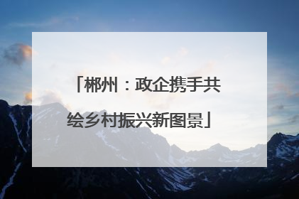 郴州：政企携手共绘乡村振兴新图景