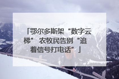鄂尔多斯架“数字云梯” 农牧民告别“追着信号打电话”