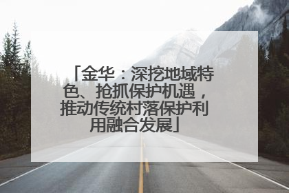 金华：深挖地域特色、抢抓保护机遇，推动传统村落保护利用融合发展