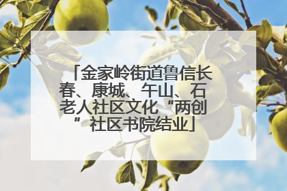 金家岭街道鲁信长春、康城、午山、石老人社区文化“两创”社区书院结业
