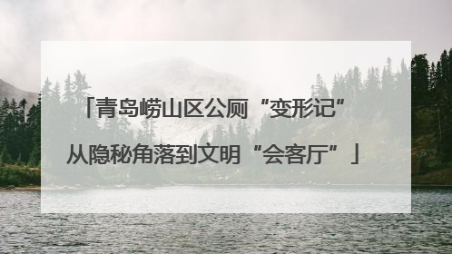 青岛崂山区公厕“变形记” 从隐秘角落到文明“会客厅”