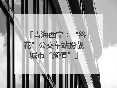 青海西宁：“簪花”公交车站扮靓城市“颜值”