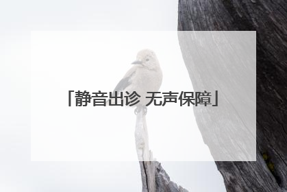 静音出诊 无声保障