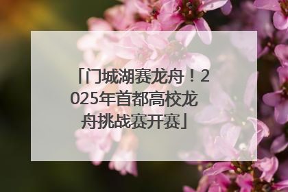 门城湖赛龙舟！2025年首都高校龙舟挑战赛开赛