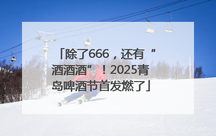 除了666，还有“酒酒酒”！2025青岛啤酒节首发燃了