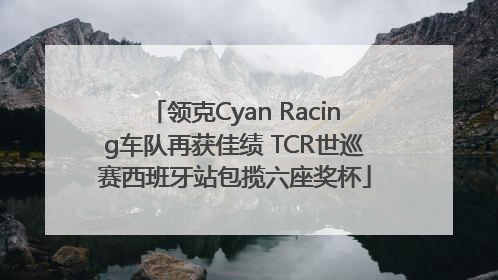 领克Cyan Racing车队再获佳绩 TCR世巡赛西班牙站包揽六座奖杯