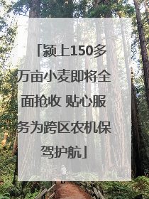 颍上150多万亩小麦即将全面抢收 贴心服务为跨区农机保驾护航
