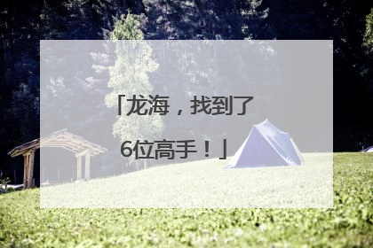 龙海，找到了6位高手！