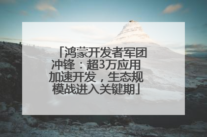 鸿蒙开发者军团冲锋：超3万应用加速开发，生态规模战进入关键期