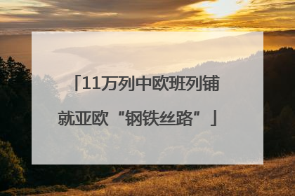 11万列中欧班列铺就亚欧“钢铁丝路”