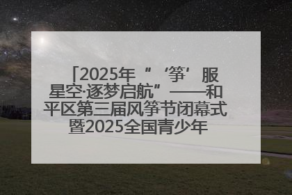 2025年“‘筝’服星空·逐梦启航”——和平区第三届风筝节闭幕式 暨2025全国青少年风筝制作放飞赛（沈阳站）颁奖仪式