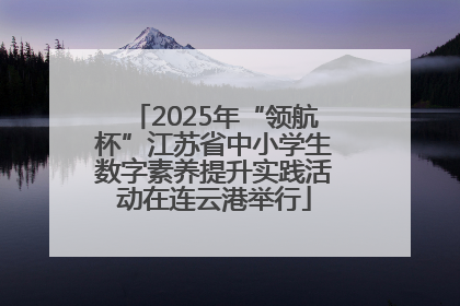 2025年“领航杯”江苏省中小学生数字素养提升实践活动在连云港举行