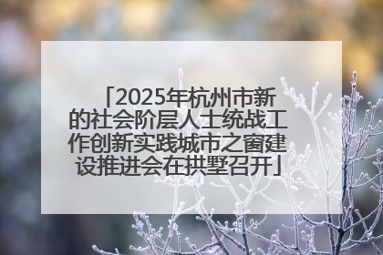 2025年杭州市新的社会阶层人士统战工作创新实践城市之窗建设推进会在拱墅召开
