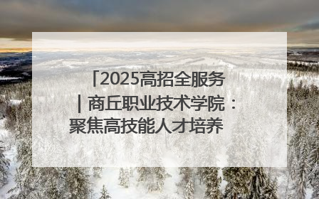 2025高招全服务｜商丘职业技术学院：聚焦高技能人才培养 谱写高质量发展篇章