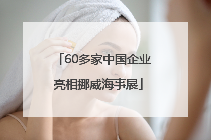 60多家中国企业亮相挪威海事展