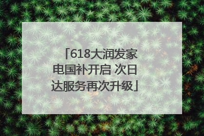 618大润发家电国补开启 次日达服务再次升级