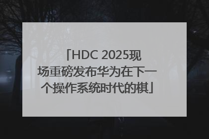 HDC 2025现场重磅发布华为在下一个操作系统时代的棋